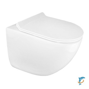 Унитаз подвесной Azario Trevi 495х360х390 безободковый, слив "ТОРНАДО" (AZ-0093UQ3)  (AZ-0093UQ3)