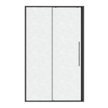 Дверь в нишу Niagara Nova NG-34-L11CHGR (110х195) раздвижная(левая) графит, стекло шиншилла &mdash; 