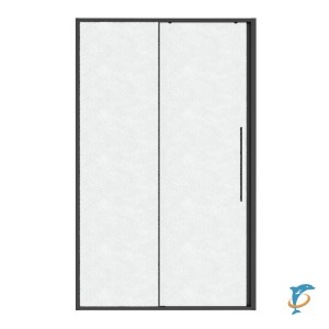 Дверь в нишу Niagara Nova NG-34-L11CHGR (110х195) раздвижная(левая) графит, стекло шиншилла  ( NG-34-L11CHGR)