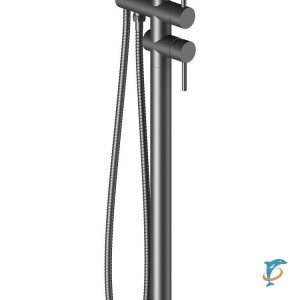 Смеситель Timo Saona 2300/03Y-CR черный, напольный  (2300/03Y-CR)