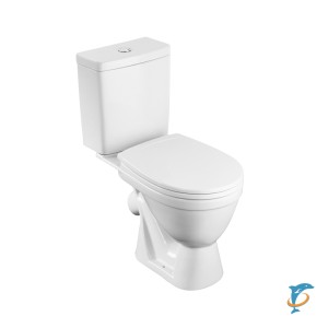 Унитаз-компакт Santek Уно эконом полипропилен, пластиковый крепеж, softclose (1.WH50.1.613)  (1.WH50.1.613)