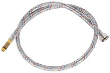 STOUT Гибкая подводка для воды M 10 (35мм) х ВР 1/2,  длина 1000 мм — 