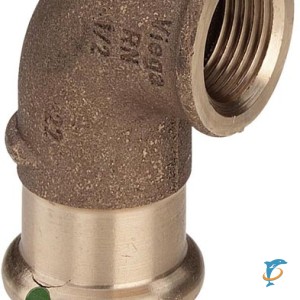 Угол под пресс Viega Sanpress, ВB 90 d22х1" модель 2214.2   (314378)