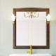 Зеркало ValenHouse Эллина 80 кальяри, фурнитура золото  (E80_ЗКЗ)