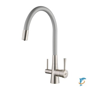 Смеситель Lemark Comfort LM3075BN-Silver для кухни с подключением к фильтру с питьевой водой (LM3075BN-Silver)