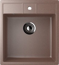 Односекционная мойка с отверстием под смеситель ULGRAN U-406 терракот — 