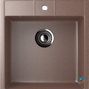Односекционная мойка с отверстием под смеситель ULGRAN U-406 терракот  (U-406-307)