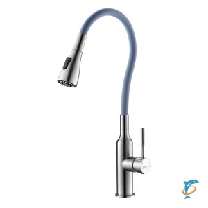 Смеситель Lemark Expert LM5082S-Gray для кухни с гибким изливом  (LM5082S-Gray)