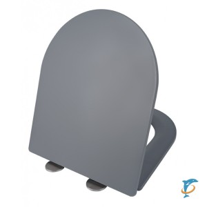 Крышка-сиденье для унитаза ESBANO AZALEA/CLAVEL серый матовый  (ZAESUPAZALCLAVGM0660)
