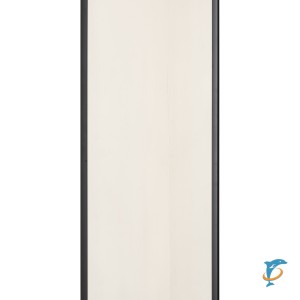 Душевое ограждение TA-10-1CB,напольное ,мат.стекло 6мм,черный профиль 100*195см  (TA-10-1CB)