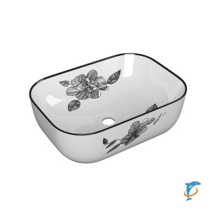 Умывальник накладной, прямоугольный Point Венера 46, PN43073WB  (PN43073WB)