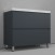 Тумба для комплекта напольная Style Line Манхэттен 100 2 ящика PLUS, графит