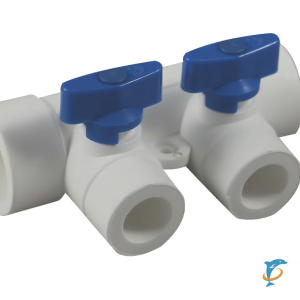 Коллектор полипропиленовый 32-20 на 5 выходов Millennium (синяя ручка)  (3M62-mnb-320520)