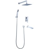 Смеситель встраиваемый Lemark Contest LM5822CW для ванны и душа — 