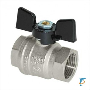 Кран Stout шаровой муфтовый полнопроходной 1/2 г/г (бабочка)  (SVB-0002-000015)