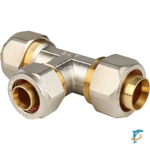 Stout Тройник переходной 32x26x32 для металлопластиковых труб винтовой  (SFS-0010-322632)