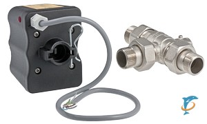 Трехходовой кран шаровой с сервоприводом VALTEC 3/4" S.2245N.05  (S.2245N.05)