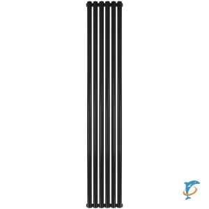 Стальной трубчатый радиатор STOUT TUBE ROUND 6 секций боковое подключение R40 1-1750-6 RAL9005, STR40117506RAL9005  (STR40117506RAL9005)