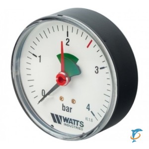 Манометр аксиальный Watts серии F+ R101 63 мм (0-4 бар) (10008090)