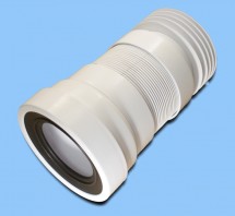 Гофра для унитаза 200мм McAlpine WC-F20R — • Максимальная длина при растяге: 410 мм