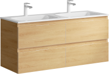 Тумба для комплекта Aqwella Accent 120 подвесная дуб золотой — 