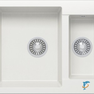 Мойка кухонная Polygran BRIG-620 Белый Хлопок  (473394)