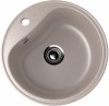 Круглая мойка с отверстием под смеситель ULGRAN U-100 песочный — 