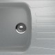 Односекционная реверсивная мойка ULGRAN U-203 серый  (U-203-310)
