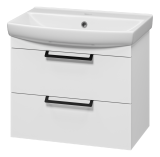 Тумба под раковину Misty Клермонт 60 подвесная белая — 