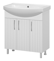 Тумба для комплекта Misty Изео 75 напольная, белая — 