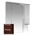 Зеркало для ванной Кристи 90 R коричневое П-Кри02090-141СвП