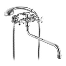 Смеситель для ванны Bosfor BO270BW4K+W21 MI — BO270BW4K+W21 MI,Смеситель для ванны,Bosfor,комплектный,дл.излив