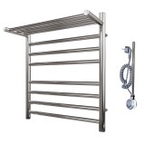 Полотенцесушитель электрический Point PN10156SPE П7 500x600 с полкой левый/правый, хром &mdash; 