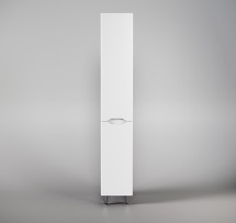 Шкаф-пенал Style Line Марелла 30 с корзиной, белый, антискрейтч матовый — 