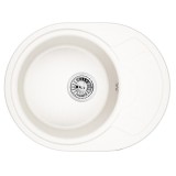 Мойка для кухни Granula 5802, АРКТИК (БЕЛЫЙ), гранит &mdash; 