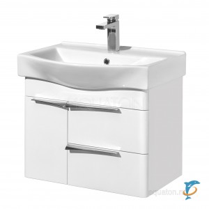 Тумба с раковиной Aquaton Беверли 65 белая (1A235301BV010 + Aquaton_1WH302501)