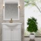 Тумба с раковиной ValenHouse Эллина 80/2 белая, фурнитура золото  (E280_ТБЗ+ValenHouse_ERI 80)