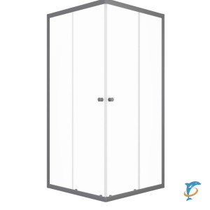 Душевая Ширма Тритон Вента-Графит 100х100  (Щ0000079316)