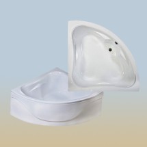 Акриловая ванна Bach Фэнтэзи 150х150 Система 0 — отдельно стоящая, акрил, форма: четверть круга, угловая конструкция,  габариты: 150х150х67 см