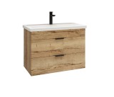 Тумба для комплекта подвесная Grossman &quot;ФОРТА-70 см&quot; с 2-я ящ.дуб галифакс (ум.Фостер-70) — 