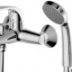 Смеситель для ванны с коротким изливом с аксессуарами Bravat Fit  (F6135188CP-B-RUS)