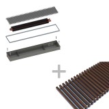 Конвектор ITTL.070.400.2300 с решеткой GRILL.SGWL-40-2300 орех. — 