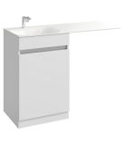 Тумба для комплекта Aqwella Forma 55 напольная, бельевая корзина слева — 