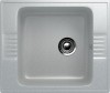 Односекционная мойка с отверстием под смеситель ULGRAN U-204 серый — 