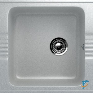 Односекционная мойка с отверстием под смеситель ULGRAN U-204 серый (U-204-310)