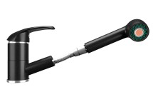 Смеситель для кухонной мойки Ulgran U-002 ультра-черный — 