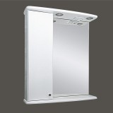 Зеркало со шкафом Мисти (Misty) Астра 60 левое белое — 