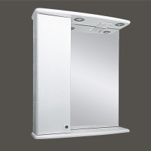 Зеркало со шкафом Мисти (Misty) Астра 60 левое белое — 