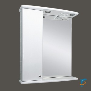 Зеркало со шкафом Мисти (Misty) Астра 60 левое белое  (Э-Аст04060-01СвЛ)