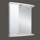 Зеркало со шкафом Мисти (Misty) Астра 60 левое белое  (Э-Аст04060-01СвЛ)